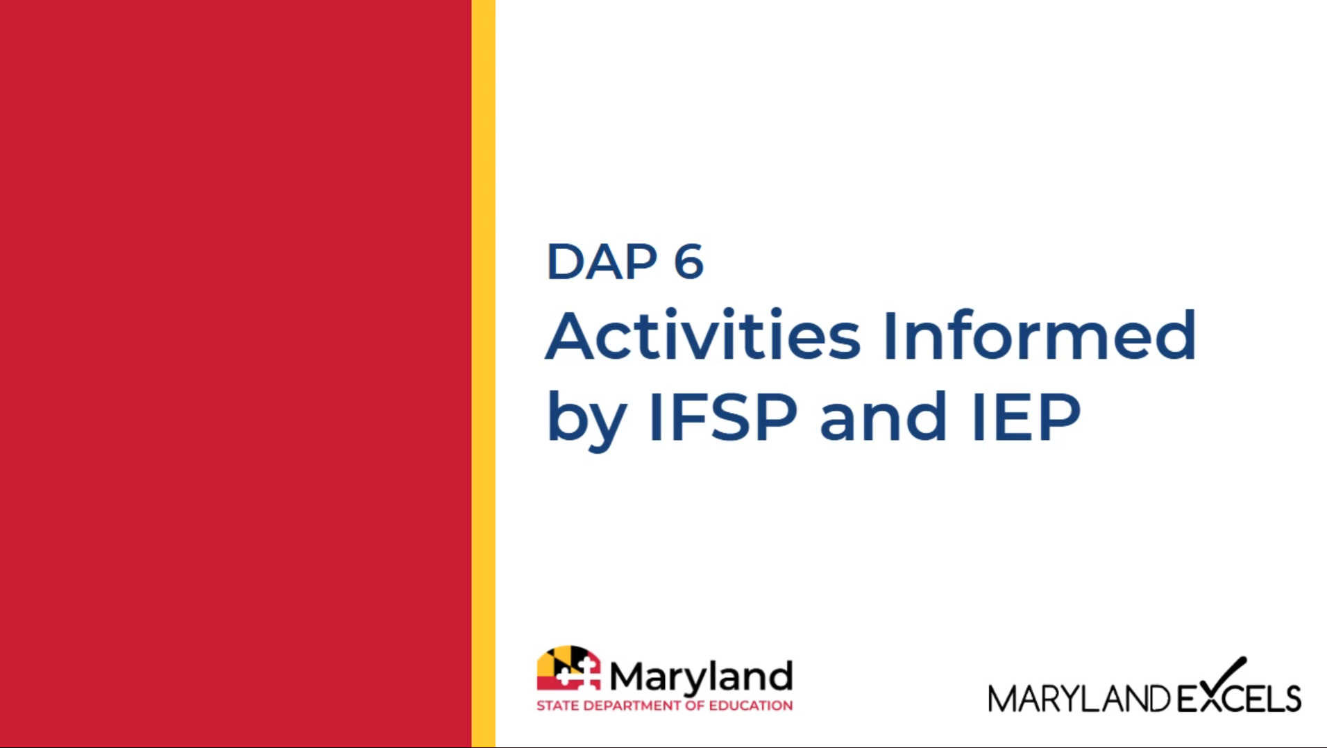 IEP IFSP video